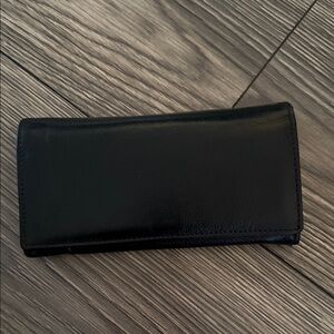 Sleek Black Leather Wallet